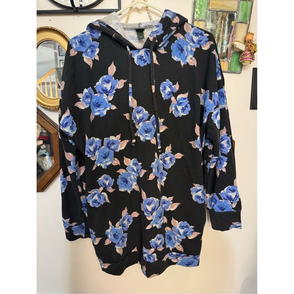 Wild fable blue rose hoodie